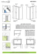 Radaway NES Black KDS II Душові двері, чорні/прозорі (10033120-54-01R)