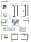 Radaway Espera Pro S1 Бокова стінка 90, хром (10093090-01-01)