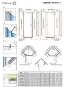 Комплект бокових стінок Essenza New PTJ 80 Z x 100 S, RADAWAY (385054-01-01)