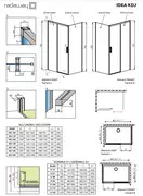 Бокова стінка Idea S1 90 права, RADAWAY (387050-01-01R)
