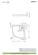 Душовий піддон Argos A 90x90 см, RADAWAY (4AA99-01)