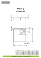 Душовий піддон зі з'ємною панеллю Argos C 100x100 см, RADAWAY (4ACN1010-02)