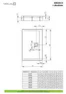 Душовий піддон зі з'ємною панеллю Argos D 120x80 см, RADAWAY (4ADN812-02)