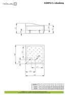 Radaway Korfu C Душовий піддон 80x80 см, білий (4C88400-03)