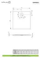 Душовий піддон Kyntos C 90x90 см Black, RADAWAY (HKC9090-54)