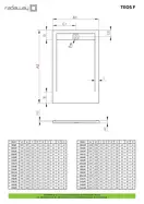 Radaway Teos F Душовий піддон 120x70 см, білий (HTF12070-04)