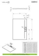 Душовий піддон Giaros D 100x90 см, RADAWAY (MKGD1090-03)