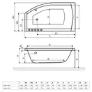 Панель до ванни фронтальна SITERA 160, RADAWAY (OBEX.MG2.16WH)