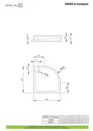 Radaway Siros Compact Душовий піддон 900х900, білий (SBA9917-2)