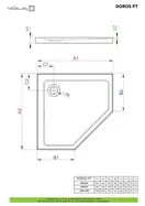 Radaway Doros PT Душовий піддон, 90x90 см, білий (SDRPT9090-01)