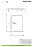 Radaway Laros D Піддон душовий 120х80 см, білий (SLD81217-01)