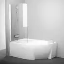 Шторка для ванни одноелементна CVSK1 ROSA 140-150 L Transparent, (7QLM0100Y1) RAVAK