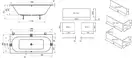 Ravak City Slim Ванна акрилова 180x80, snowwhite (C921300000)