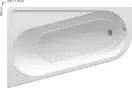 Ravak Chrome Ванна асиметрична ліва 170x105, біла (CA31000000)
