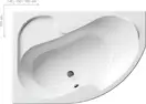 Ванна акриловая Ravak Rosa l 150 х 105 см, L (исполнение слева) (CK01000000)