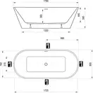 Ravak Solo Ванна акрилова окремостояча 178x80 см (XC00100025)