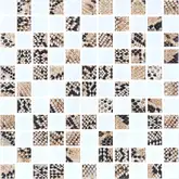 KOTTO Мозаїка скляна GMP 0825037 С2 print 38/white mat 300x300 (кубик 2,5х2,5) Кераміка Лео УКРАЇНА