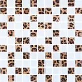 КОТТО КЕРАМІКА Мозаїка скляна GMP 0825044 С2 print 41/white mat 300x300 (кубик 2,5х2,5) Кераміка Лео УКРАЇНА