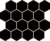 Мозаїка пресована Універсальна Nero Hexagon 22x25,5 код 1917 Ceramika Paradyz (M-P-220X255-1-UNIW.NEHE)