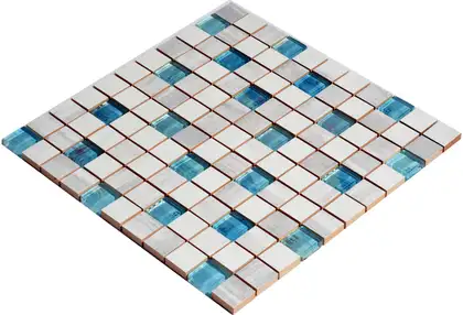 Мозаїка CM 3108 C3 Laterizio Griz-Laterizio Bianco-lgrunde Glass 300x300x9 Котто Кераміка (СМ 325108)