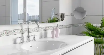 КОТТО КЕРАМІКА Фриз скляний GFР 9025035 print35  25 х 900 х 8 Кераміка Лео УКРАЇНА