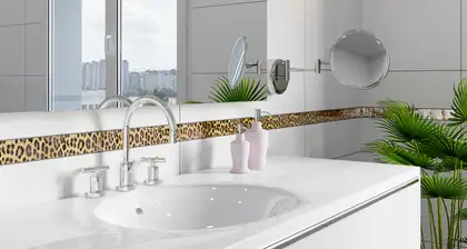 КОТТО КЕРАМІКА Фриз скляний GFР 9025041 print41  25 х 900 х 8 Кераміка Лео УКРАЇНА