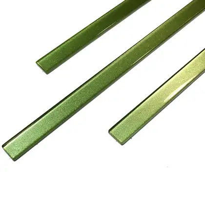 КОТТО КЕРАМІКА Фриз скляний GF 7526 green silver 25х750 Кераміка Лео (GF 75026)