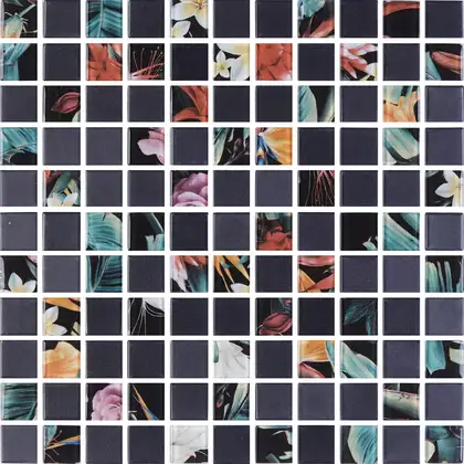 Мозаїка GMP 0825006 С2 Print 44-Black MATT 300×300x8 Котто Кераміка