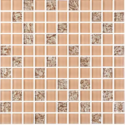 КОТТО КЕРАМІКА Мозаїка GM 8003 C2 Beige gold S1/Beige white/  300 х 300 х 8   ( 25 х 25 ) Кераміка Лео, Україна (GM 825003)