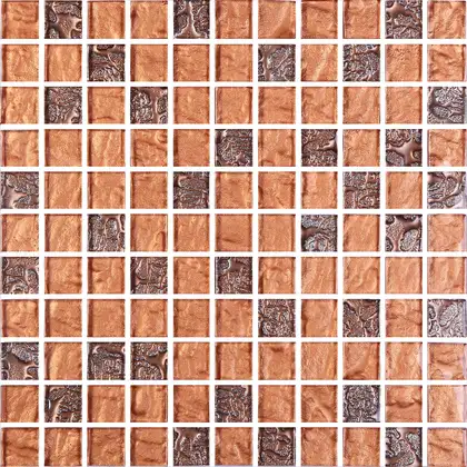 КОТТО КЕРАМІКА Мозаїка GM 8017 C2 Brown S2 Rose/Bronze S7/  300 х 300 х 8   ( 25 х 25 ) Кераміка Лео УКРАЇНА (GM 825017)