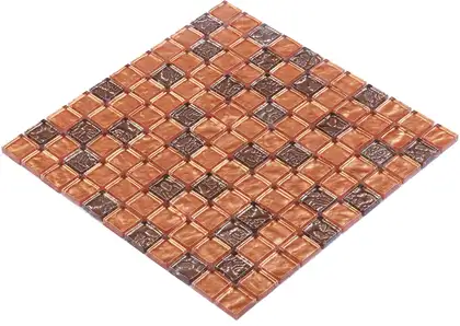 КОТТО КЕРАМІКА Мозаїка GM 8017 C2 Brown S2 Rose/Bronze S7/  300 х 300 х 8   ( 25 х 25 ) Кераміка Лео УКРАЇНА (GM 825017)