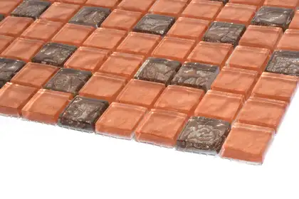 КОТТО КЕРАМІКА Мозаїка GM 8017 C2 Brown S2 Rose/Bronze S7/  300 х 300 х 8   ( 25 х 25 ) Кераміка Лео УКРАЇНА (GM 825017)