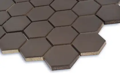 КОТТО КЕРАМІКА Мозаїка HEXAGON H 6005 Coffee Brown 295х295х9 Кераміка Лео УКРАЇНА
