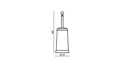 CA25251-Canova-щітка для туалету підлогова біла кераміка-хром Bagno&Associati (CA25251) CA25251-Canova-щітка для туалету підлогова біла кераміка-хром Bagno&Associati (CA25251)