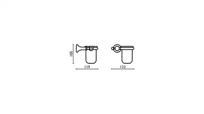 Стакан для зубних щіток Regency Re145  92 бронза Bagno&Associati (Re14592)