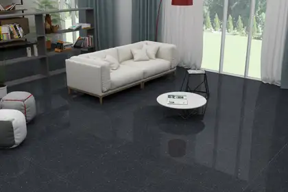 CERAMICA SANTA CLAUS Плитка керамогранітна Magic Black POL 600x600x7 Ceramiсa Santa Claus (Magic Black 60x60 polished)