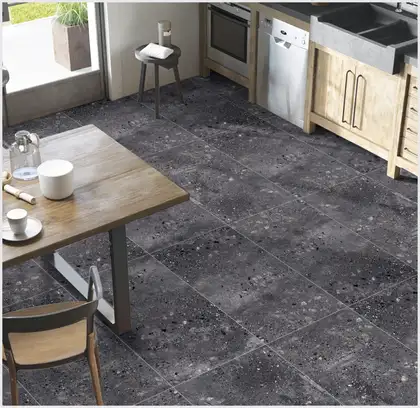 CERAMICA SANTA CLAUS Плитка керамогранітна Terazzo Anthracite Luster MAT 600x1200x10 Ceramiсa Santa Claus (Terazzo Anthracite Luster matt)