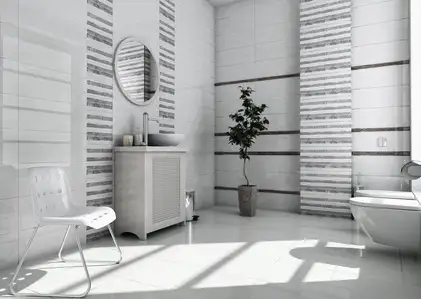 Плитка стінова Lakewood White 200x600 Ceramika Color (5906340498604)