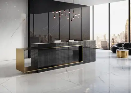 Плитка керамогранітна Statuario White POL 1620x3240x5,6 Cerrad (5902510803896)
