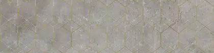 Плитка підлогова Softcement Silver Decor Geo POL 29,7x119,7x0,8 код 7450 Cerrad (5903313317450)