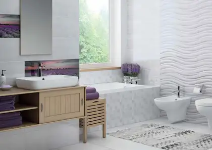 Плитка стінова Milano Soft Grey Wave 250x750x9 Konskie (PCT1176172G1,)