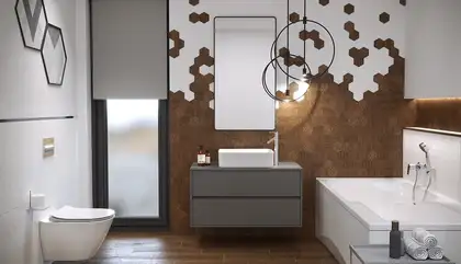 OPOCZNO Мозаїка Finwood Ochra Hexagon 28x33,7 код 7532 Опочно (TDZZ1251368161)