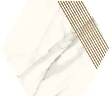 Декор Calacatta Hexagon B MAT 17,1x19,8 код 3782 Ceramika Paradyz (I-H-171X198-1-CALA.--B- N)