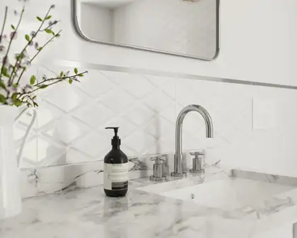 Мозаїка пресована Універсальна Bianco Romb Hexagon 20,4x23,8 код 1825 Ceramika Paradyz (M-P-204X238-1-UNIW.BIROHE)