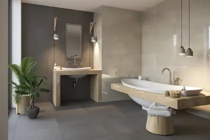 Плитка підлогова Rockstone Grafit RECT POL 59,8x59,8 код 4620 Ceramika Paradyz (QPR-598X598-1-ROCK.GT --- 3)