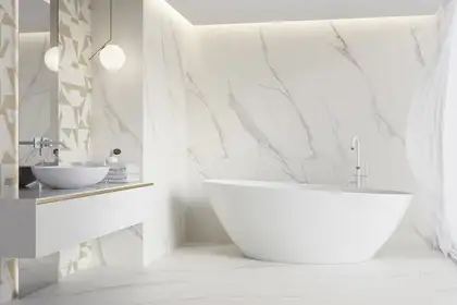 Плитка підлогова Calacatta SZKL RECT MAT 89,8x98,8 код 1942 Ceramika Paradyz (R-R-898X898-1-CALA.--N)