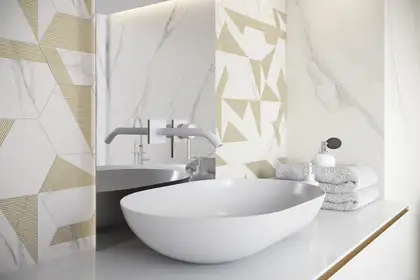 Плитка підлогова Calacatta SZKL RECT MAT 89,8x98,8 код 1942 Ceramika Paradyz (R-R-898X898-1-CALA.--N)
