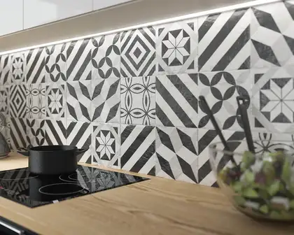 Плитка підлогова Modern Motyw D SZKL STR 19,8x19,8 код 1368 Ceramika Paradyz (RS--198X198-1-MODN.--D)