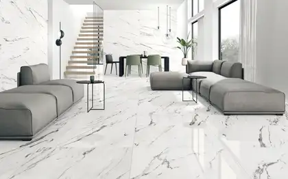 RAVIRAJ CERAMICS Плитка керамогранітна Arona Statuario POL 600x1200 Raviraj (Arona Statuario 60x120 polishe)