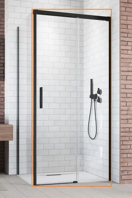 Душові двері Idea Black KDJ 160 праві, RADAWAY (387046-54-01R)